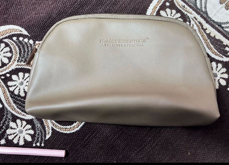 Forest Essentials  leather makeupbag/Pouch