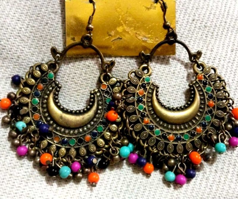 Multicolour Pearls Earings
