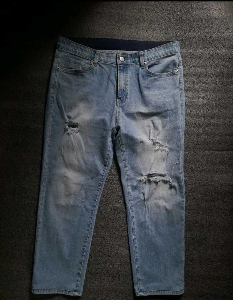 Ripped Light Wash Denim Jeans