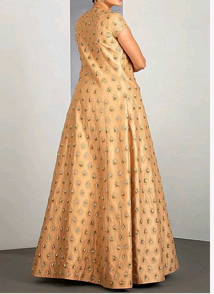 Golden Anarkali Set