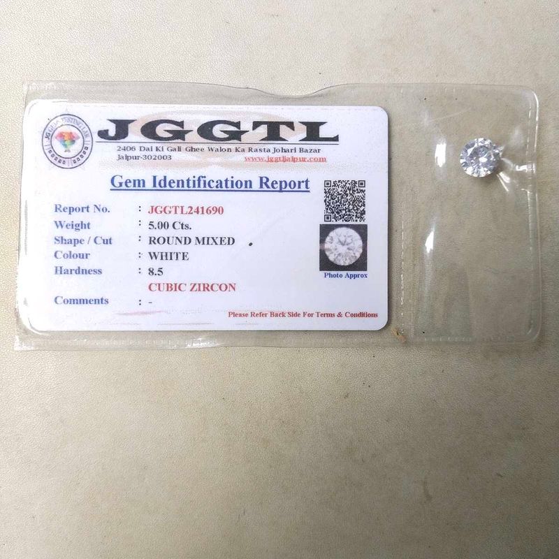 5 CTS/6.25 Ratti Cubic Zircon Round Mix Gemstone