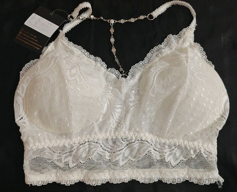 Lace Bralette with Back Detail