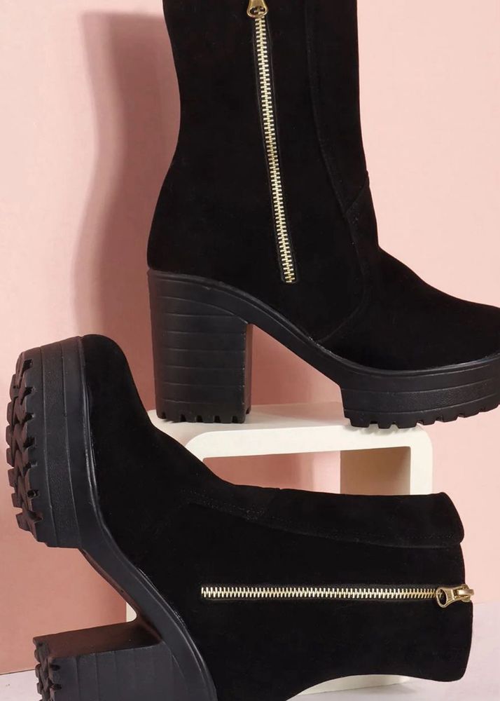Black Heeled Boots