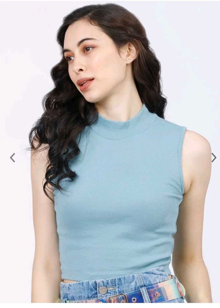 Tokyo Talkies Sleeveless High Neck Top