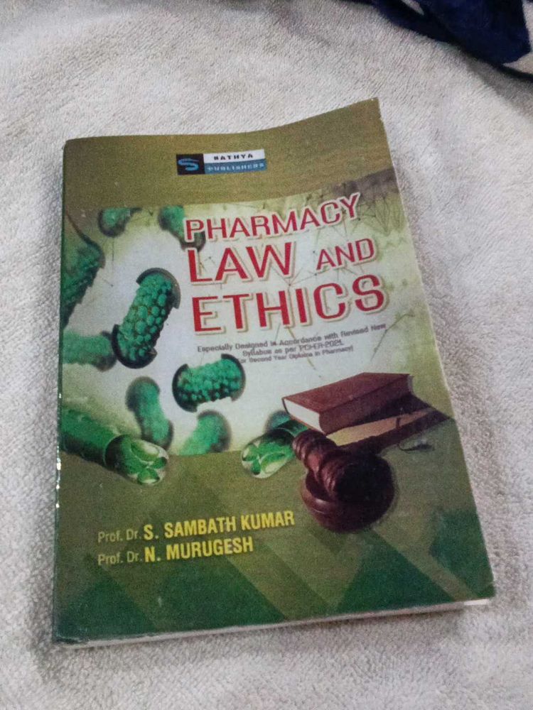 Pharmacy Law and Ethics Book