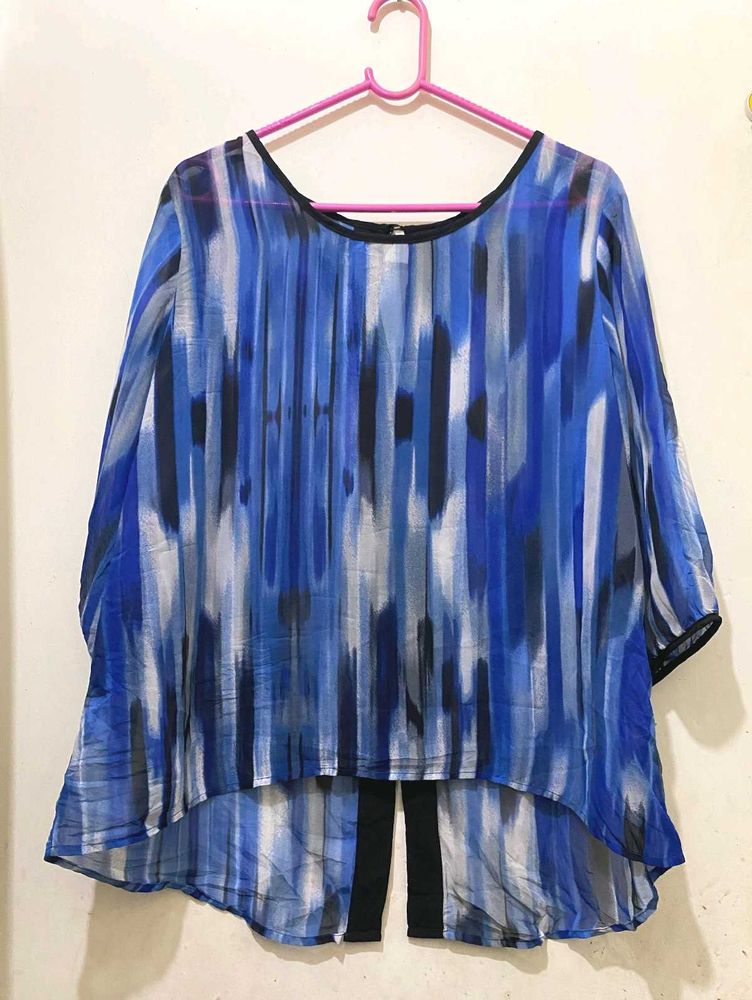 Blue Print Hi-Low Top