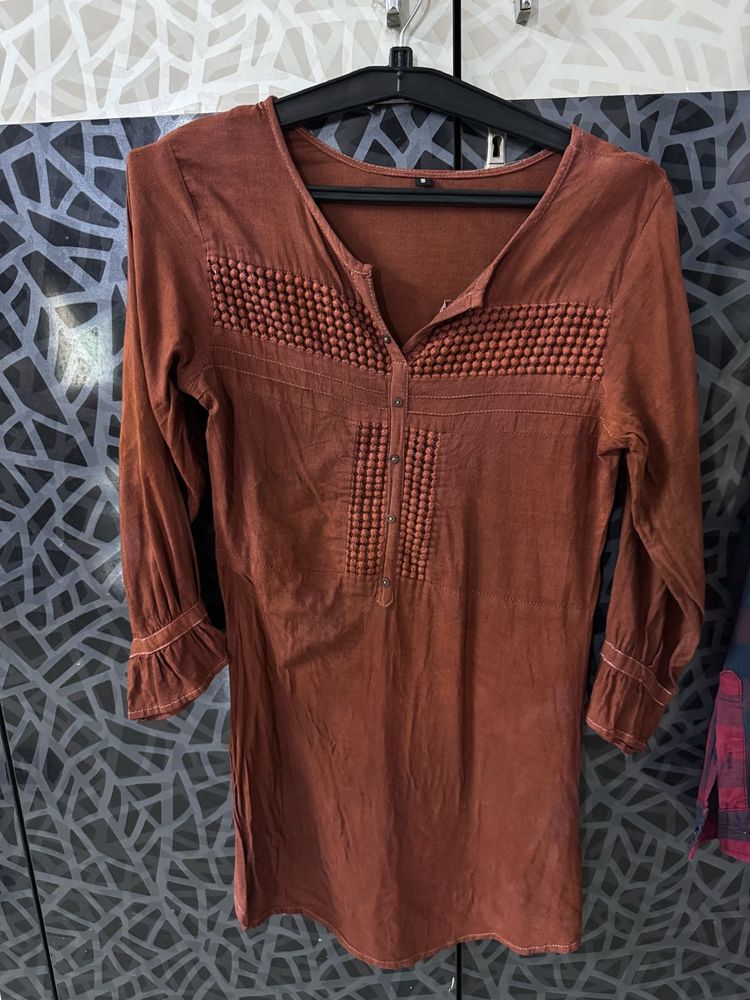 Brown Kurti