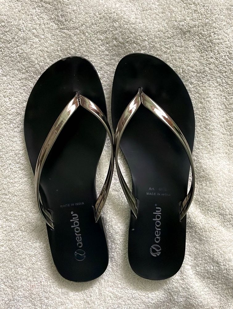 Women Black Slippers