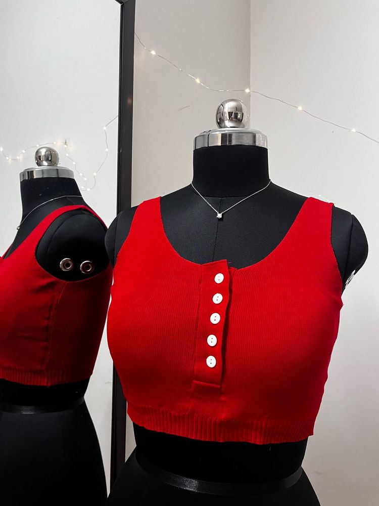 Red Top With Removable Padding
