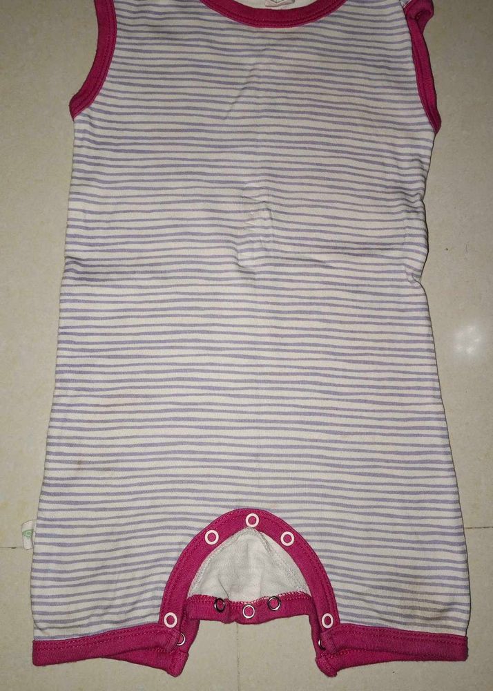 A GOTS 100% Pure Parade Organics Cotton Romper