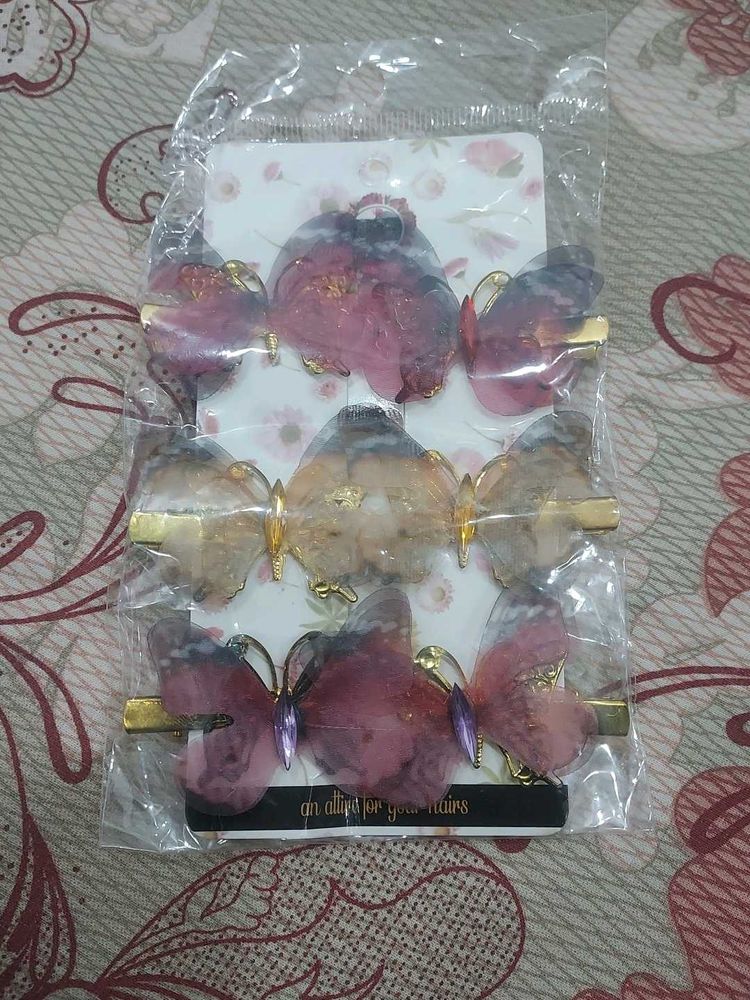 Butterfly Hair Clip Set