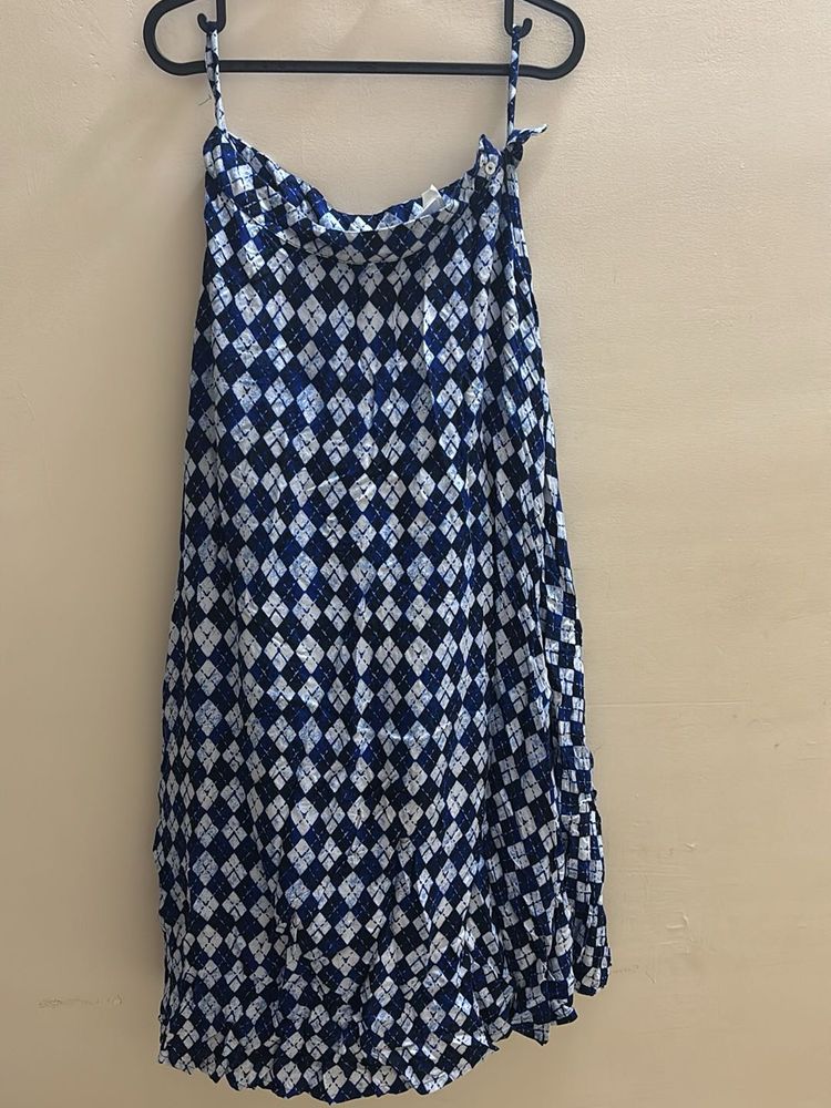 Squared Patterned Skirt