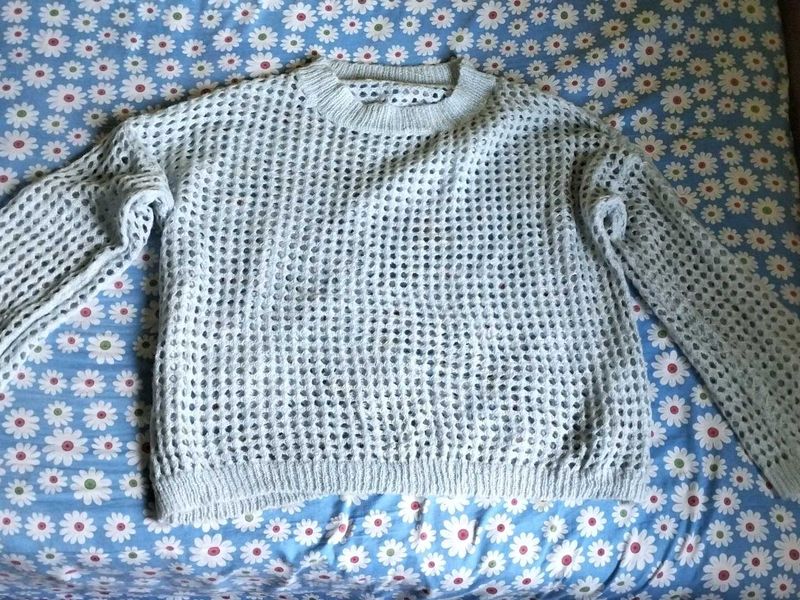 Openwork Knit pullover