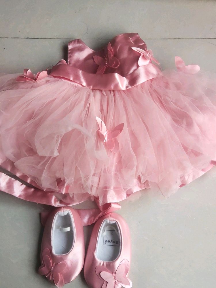 Baby Girl Frok With Shoes