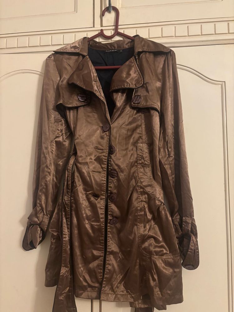 Chemistry Brown Trench Coat