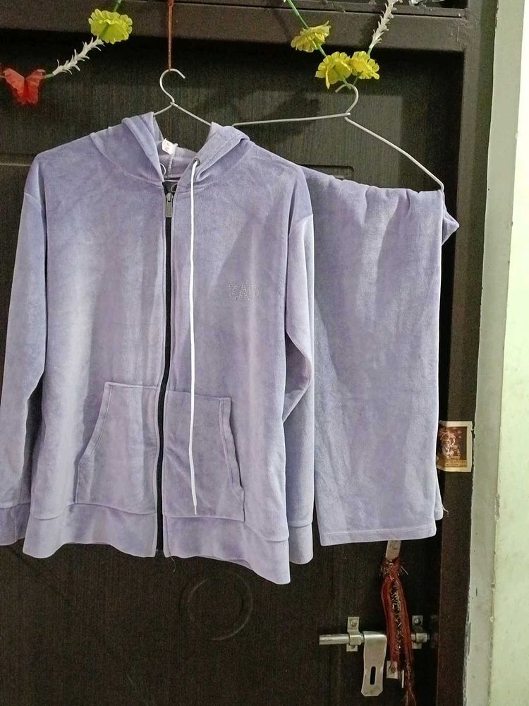 Lavender Velour Co-ord Set