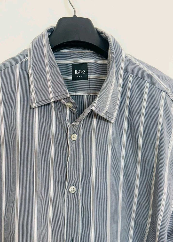 Hugo Boss Shirt Mens Stripped