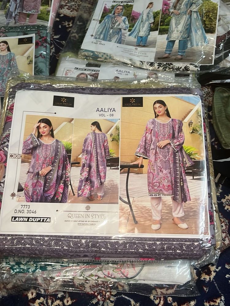 Choose Any One Aaliya Lawn Dupatta Suit