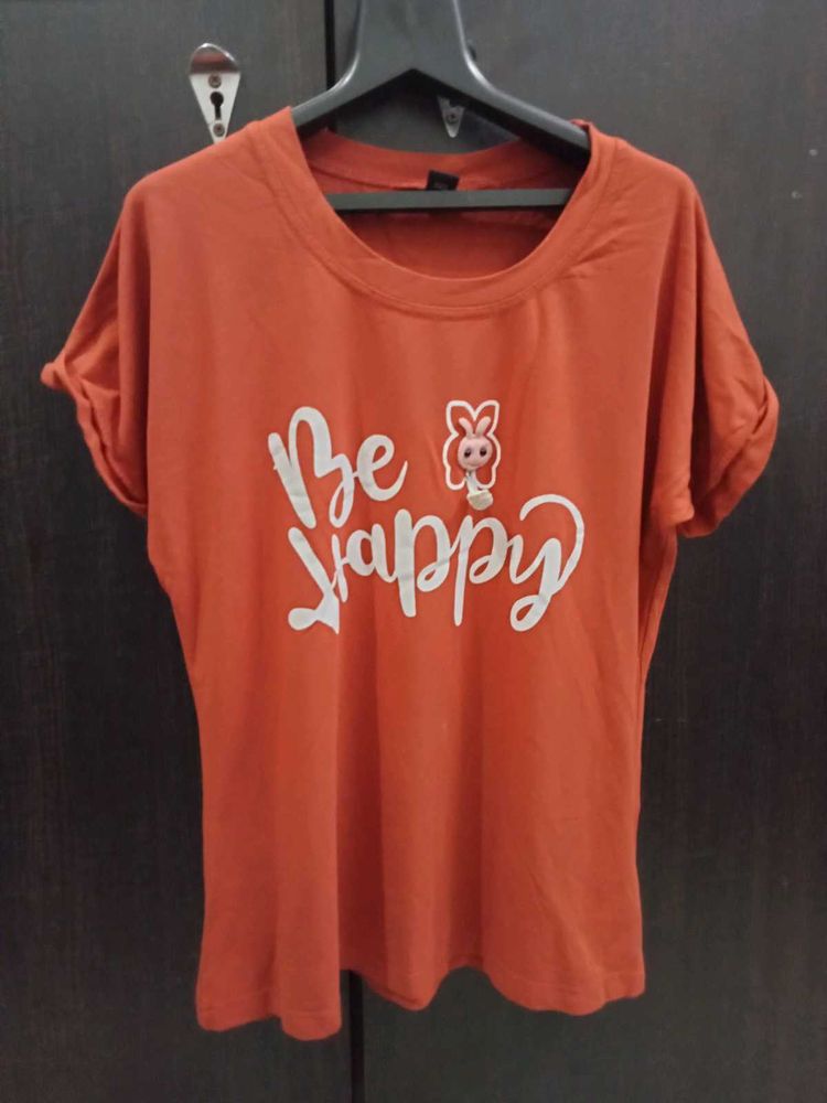 🧡✨ “Be Happy” Graphic Tee | Cute &amp; Comfy Casual T