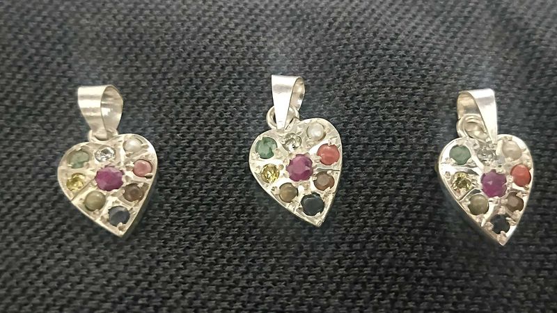 Gemstone Heart Pendant
