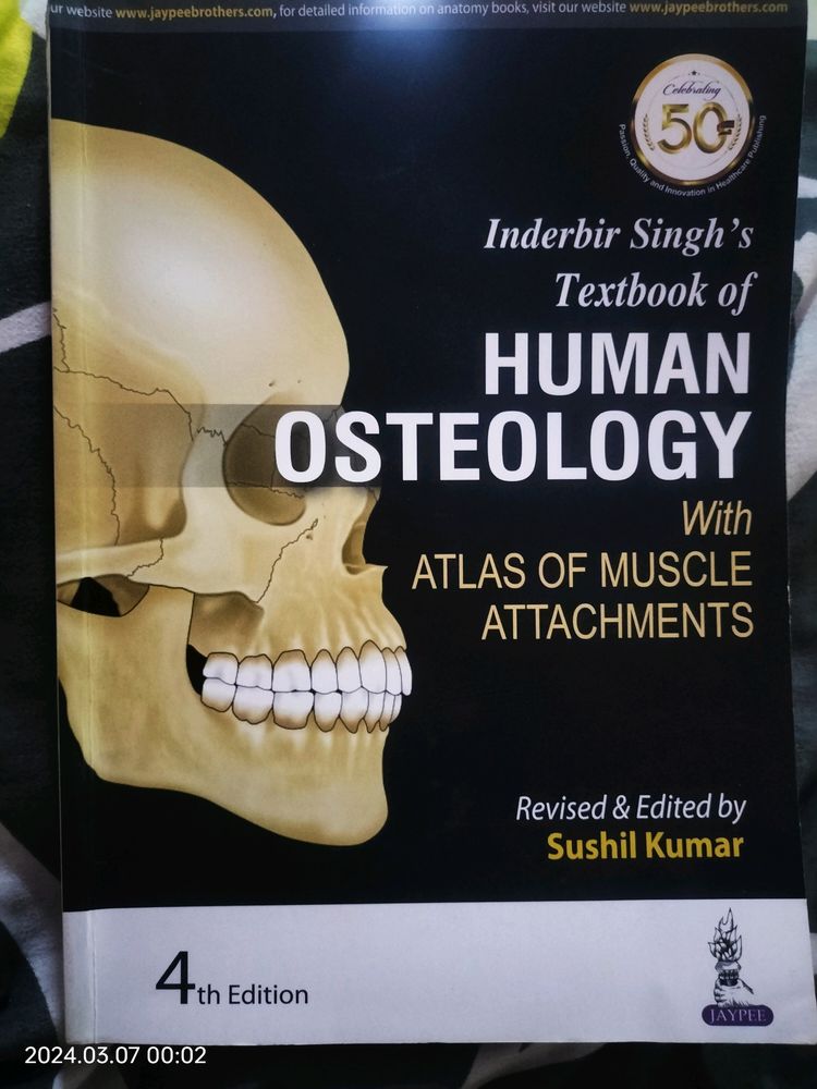 MBBS BAMS books Human Osteology