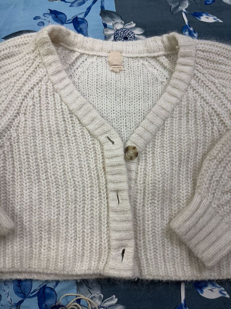 Cream Knit Cardigan