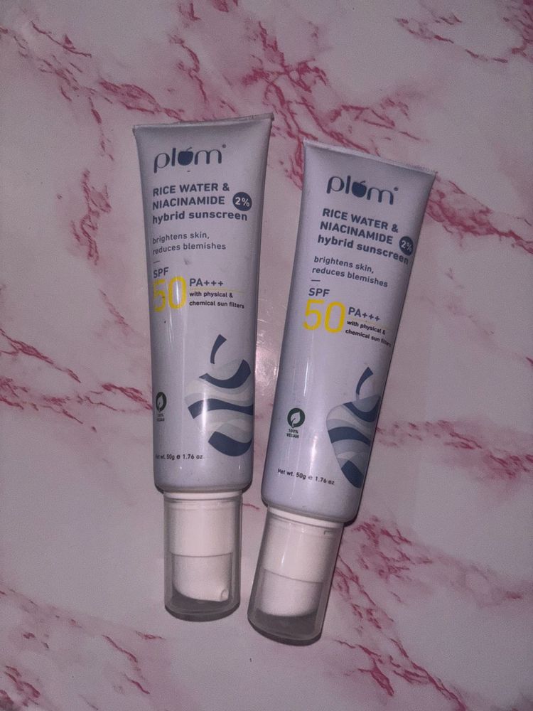 Plum Rice Water &amp; Niacinamide hybrid Sunscreen🍙