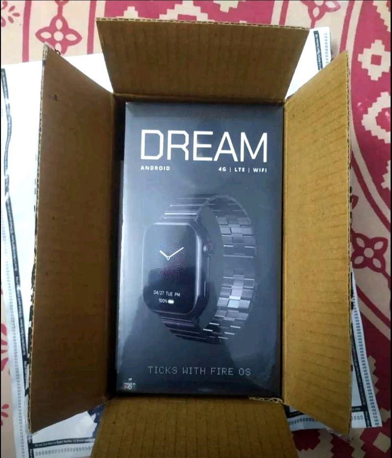 Fire Boltt Dream Wristphone with Black Metal Strap