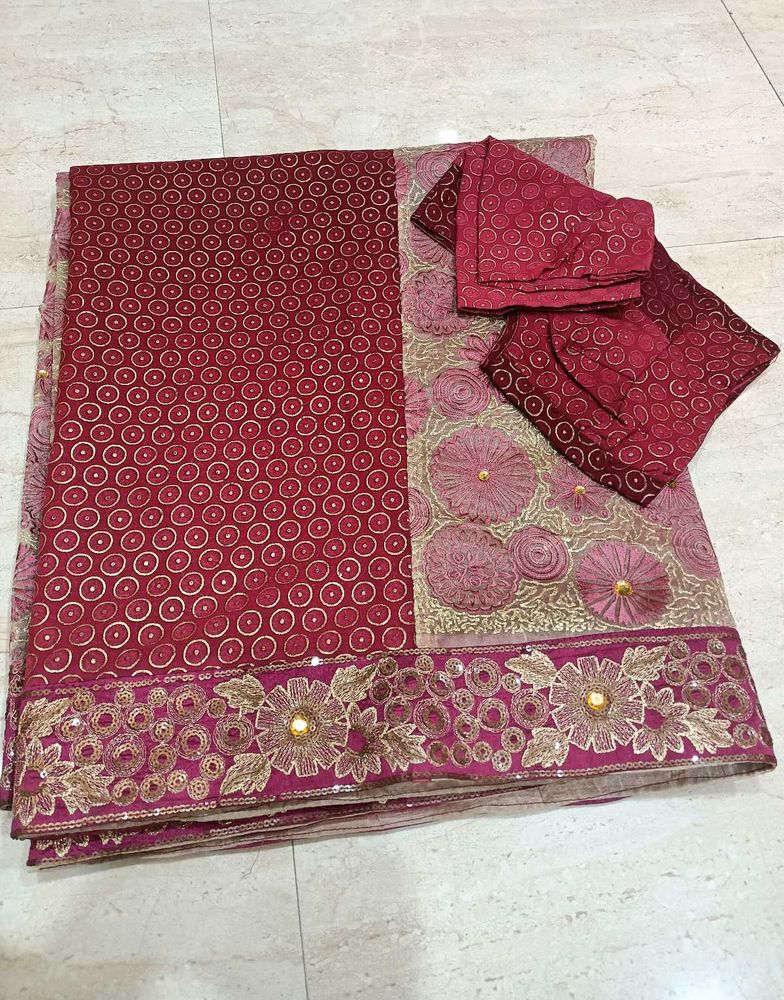 Elegant Half-Half Saree