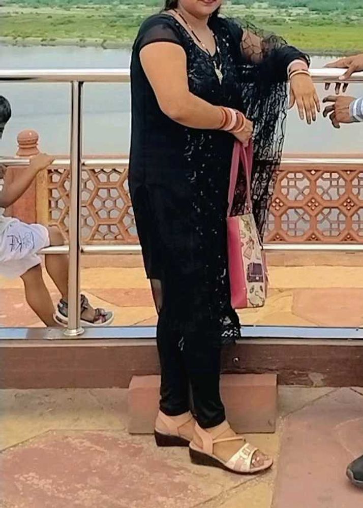 Black Embroidered Kurti