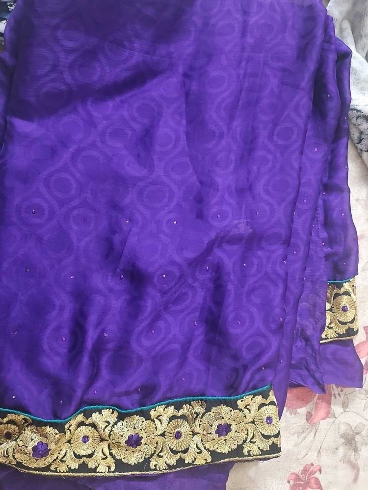 Purple Dress Material