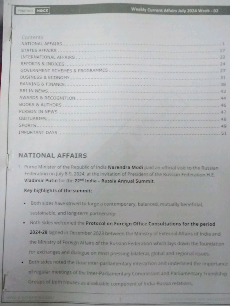 Current Affairs July 2nd,3rd,4th Week