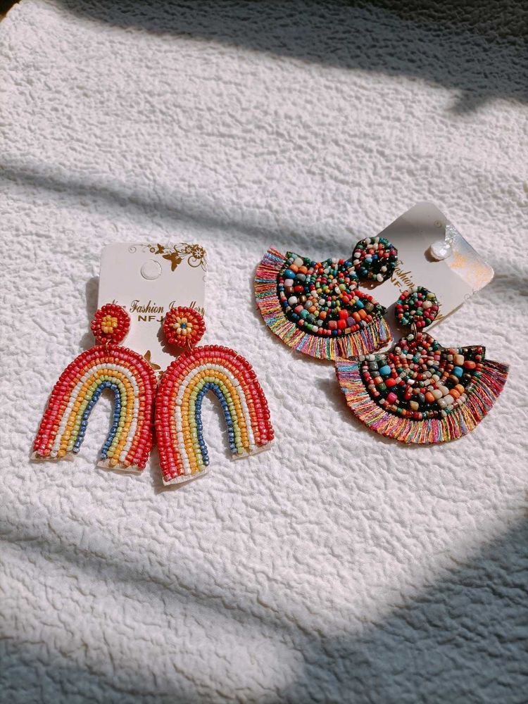 Colorful Beaded Earrings