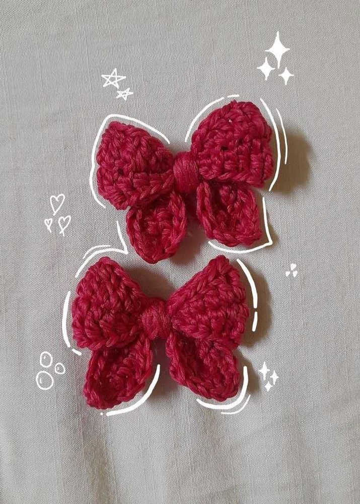 Crochet Bow Charm