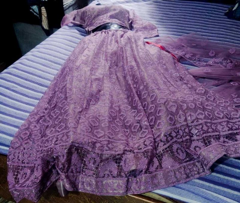 Lahnga Purple Colour Size Issues So I Want To Sel