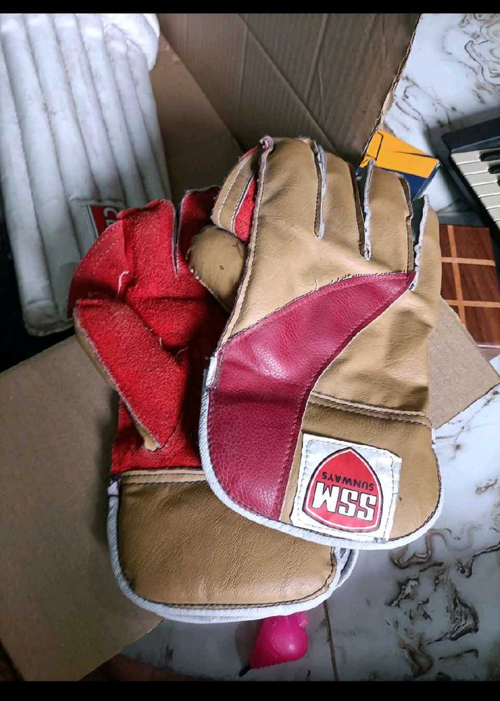 Cricket Kit Legpad Gloves Helmet Keeping Glovess