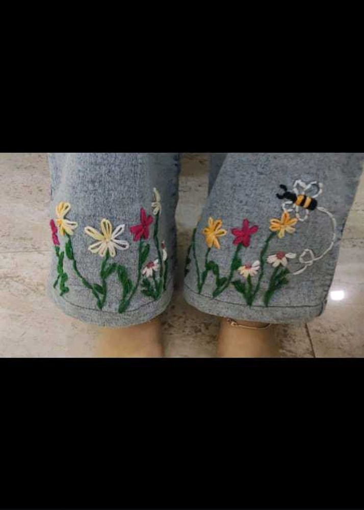 Floral Embroidered customisation