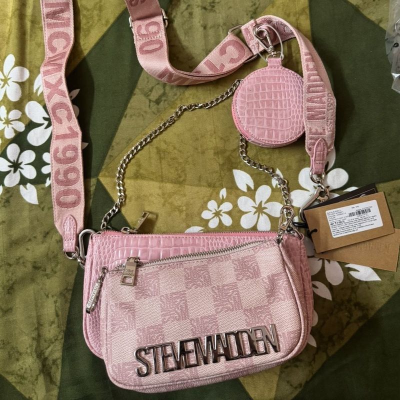 Steve Madden Pink Crossbody Bag With Pouch
