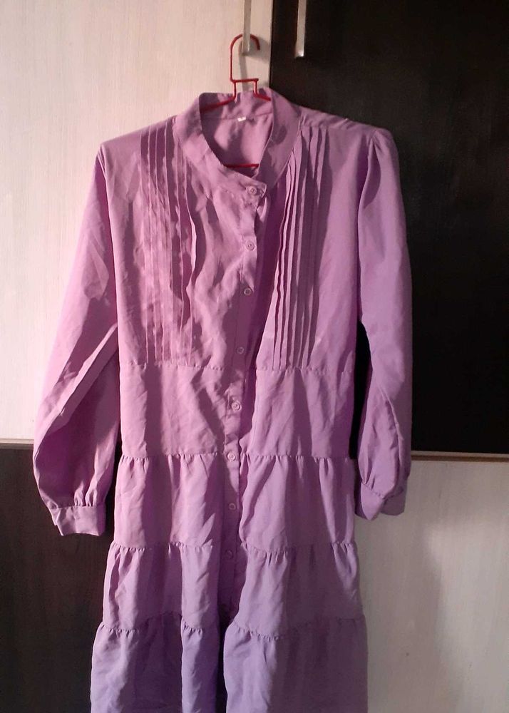 Tiered Lavender Dress