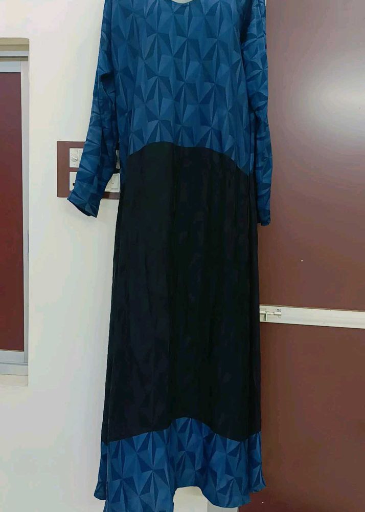 Blue &amp; Black Abaya