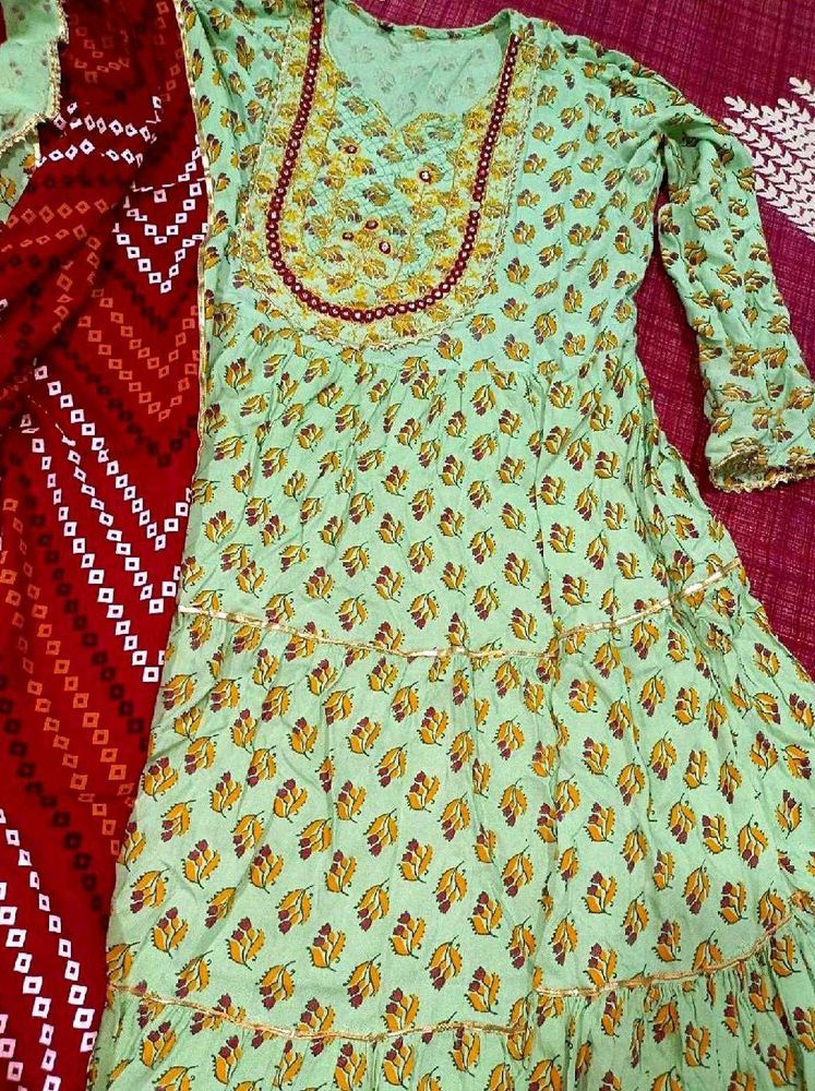 Anarkali Kurti With Dupatta 💥💥💥💥