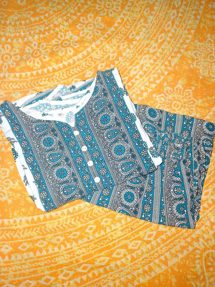 Paisley Print Tunic Top