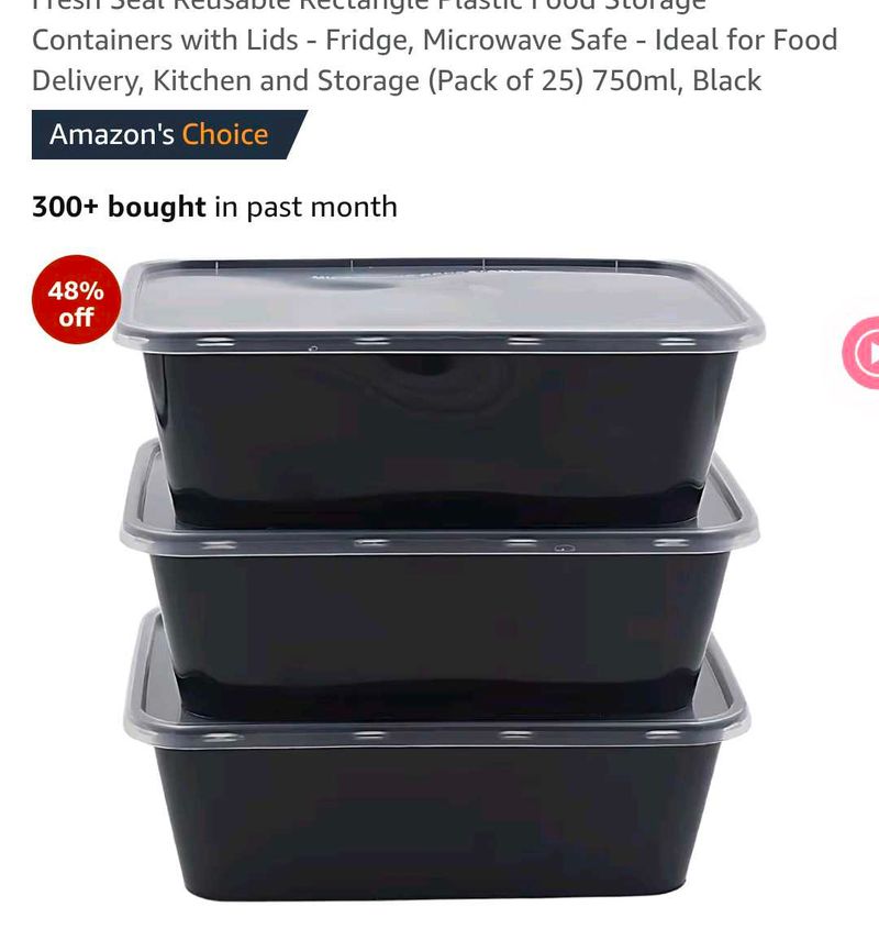 Reusable Storage Containers with Lids(12 Pack)