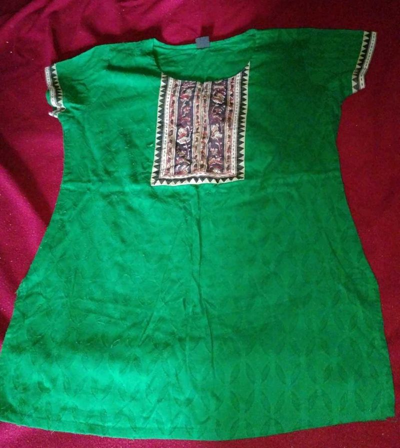 Green Ethnic Kurta