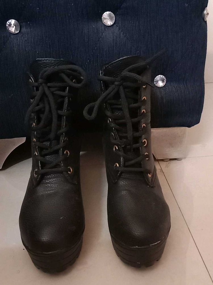 Black High Heel Boots