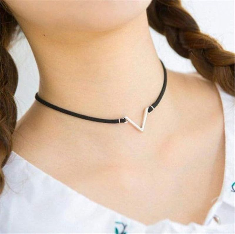 V Shape Choker Necklace