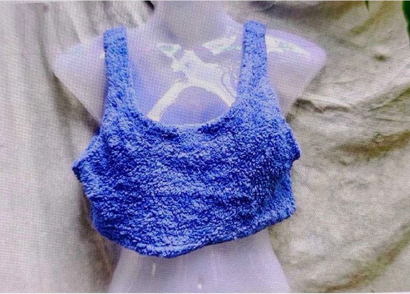 Blue Crop Top