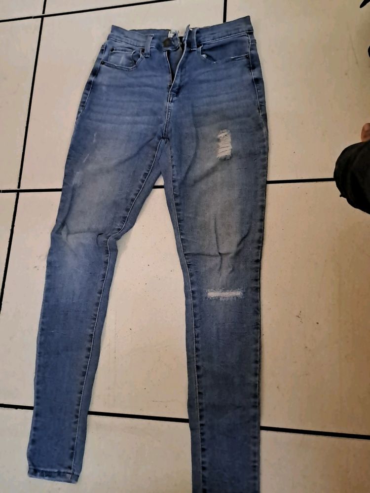 Sky Blue Skinny Jeans