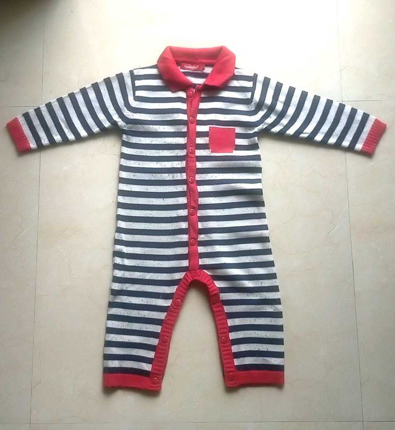 Striped Baby Romper