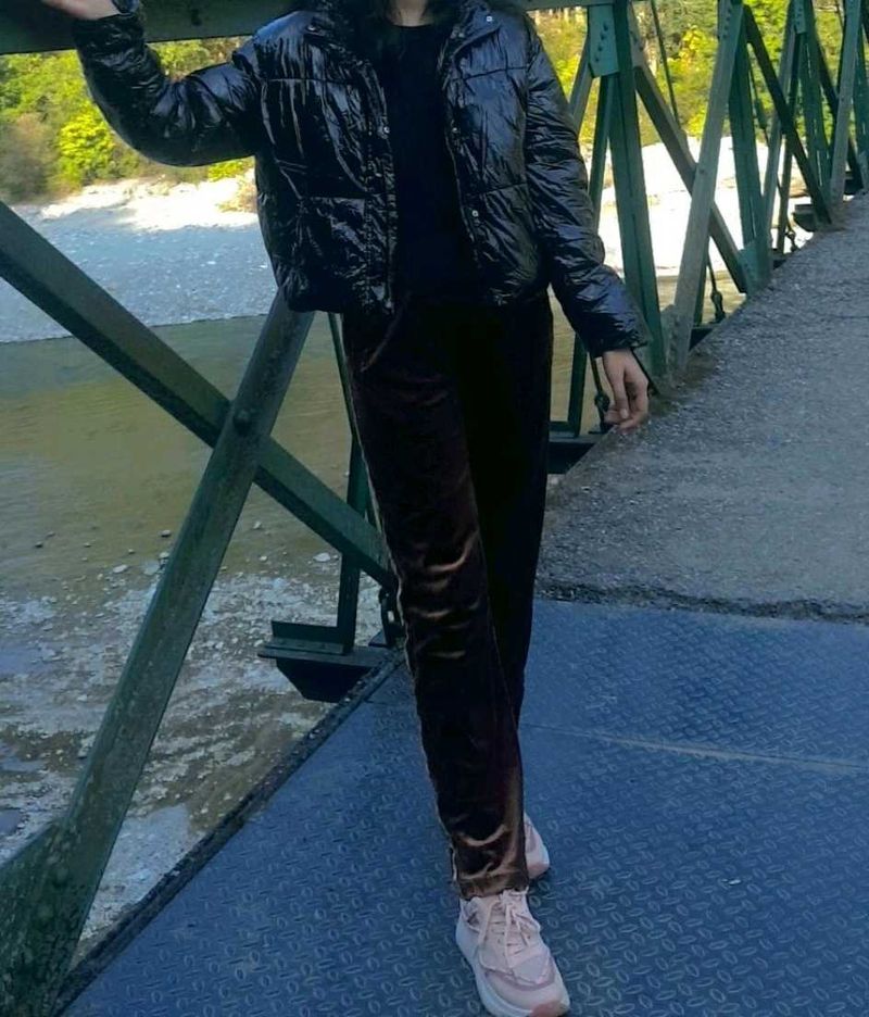 Stylish vermoda Black Puffer Jacket